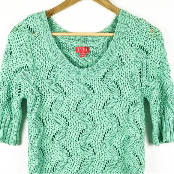 Elle Mint Green Sweater - Picture 5 of 9